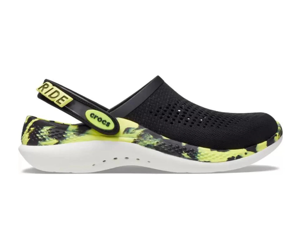 Crocs multi colour 360 lite ride black yellow