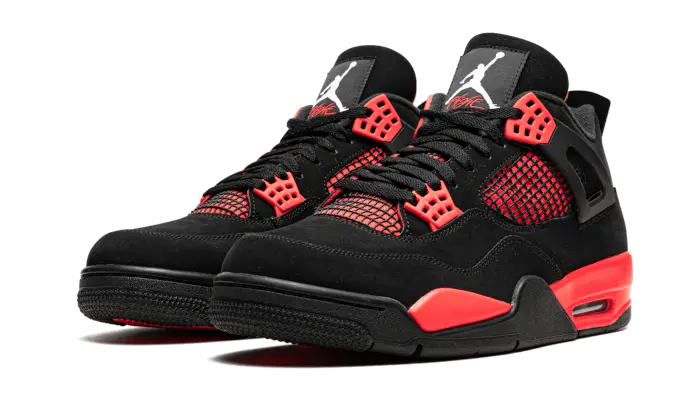 Retro 4 red black sneakers