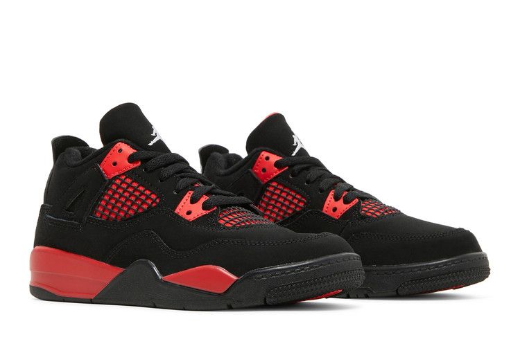 Retro 4 red black sneakers