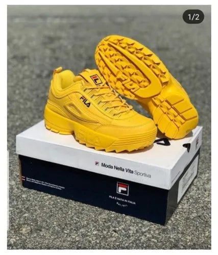 Fila yellow shoes
