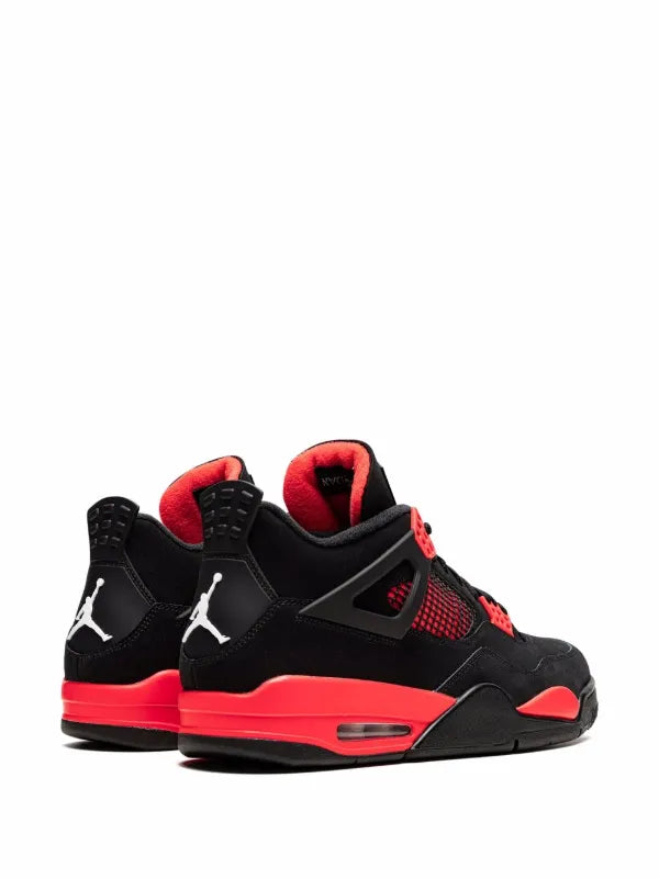 Retro 4 red black sneakers