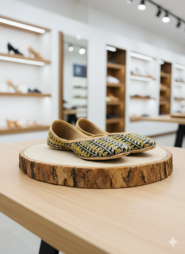 SWAG JUTTI | BLACK THREAD EMBROIDERY | TRADITIONAL EMBROIDERY HEAVY WORK |PARTYWEAR JUTTI MOJRI |