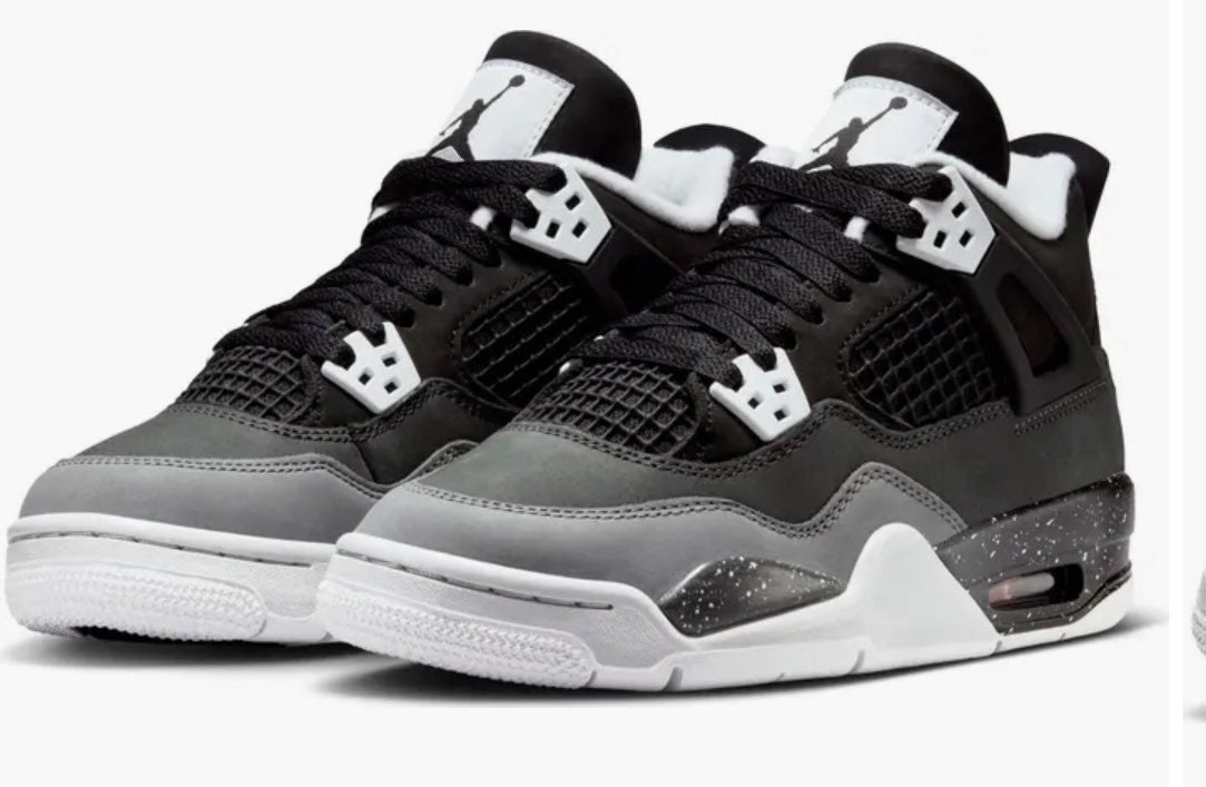 Retro  4 black grey sneakers